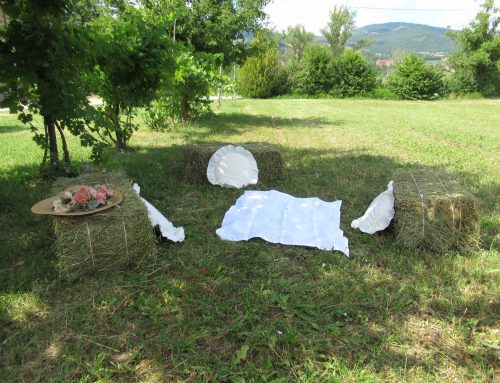 Le ballette di fieno arredano country